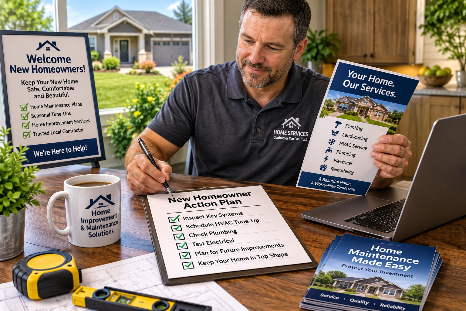 Contractor using direct mail to market your contracting business to new homeowners