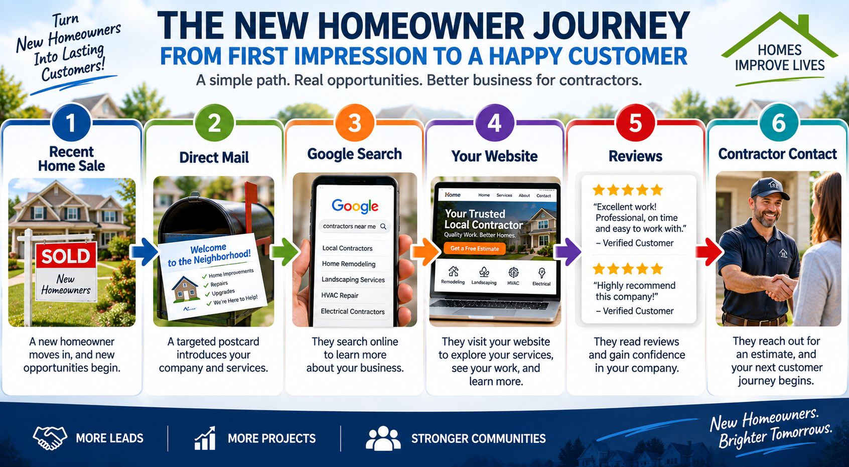 Contractor marketing system for reaching new homeowners
